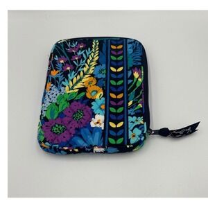 Vera Bradley Midnight Blues Quilted Tech Tablet Sleeve E-Reader Case Floral Navy